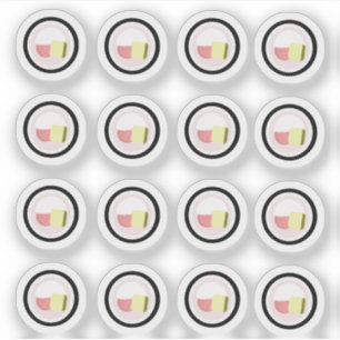 Sticker Saumon de fromage à pâte de sushi
