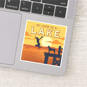 Sticker Sauter Sur Un Lac