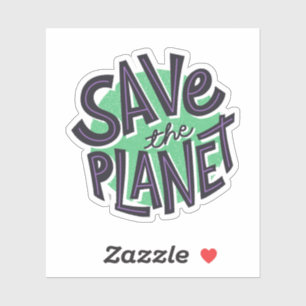 Sticker Sauvez la planète