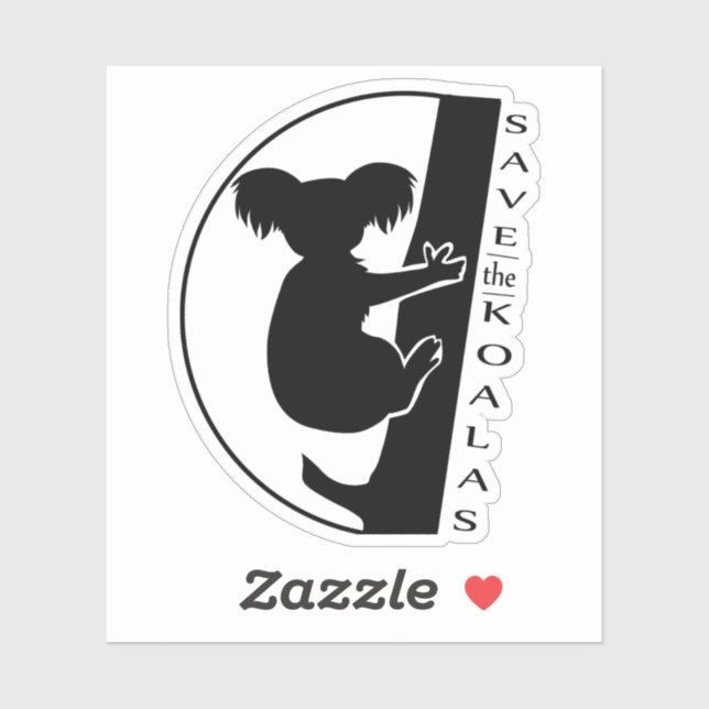 Sticker Sauvez les Koalas (Feuille)