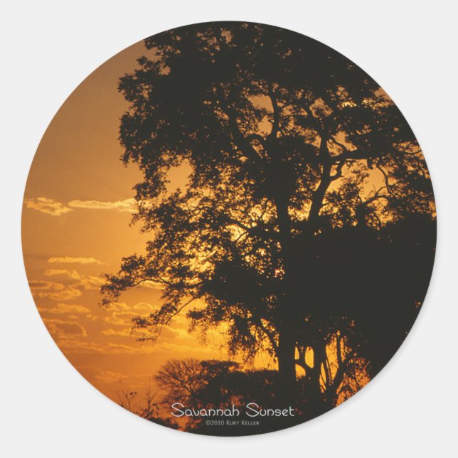 Sticker Savannah Sunset (Devant)