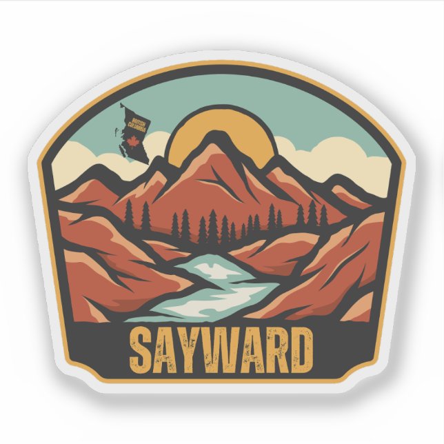 Sticker Sayward (Colombie-Britannique) (Devant)