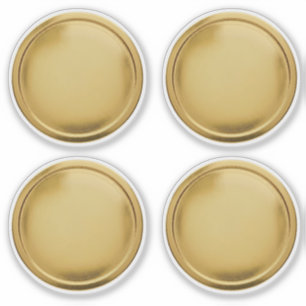 Sticker Sceau de feuille d'or 3D Médaille d'excellence élé