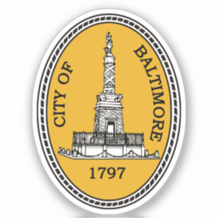 Sticker Sceau de la ville de Baltimore, MD