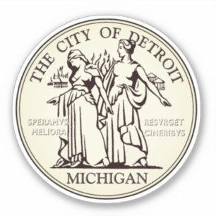 Sticker Sceau de la ville de Detroit