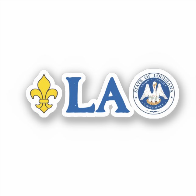 Sticker Sceau de Louisiane (Recto)
