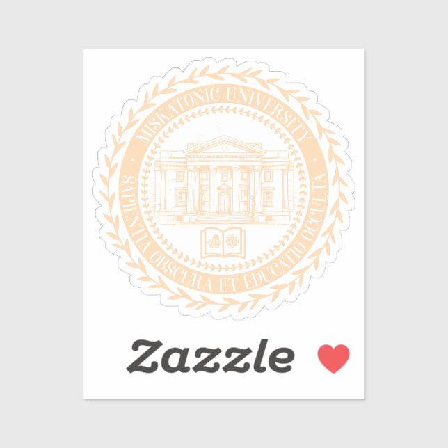 Sticker Sceau de l'université Miskatonic (Feuille)