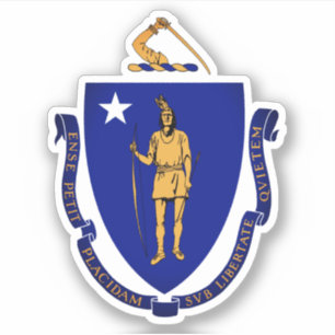 Sticker Sceau d'État du Massachusetts