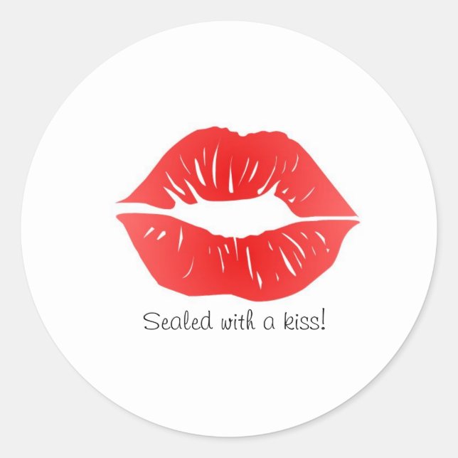 Sticker - Scellé avec un baiser! (Devant)