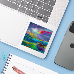 Sticker Scène De Bateau