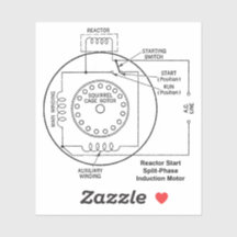 Schéma de moteur à induction à phase divisée à dém