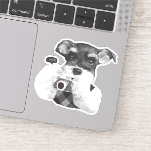 Sticker Schnauzer avec caméra