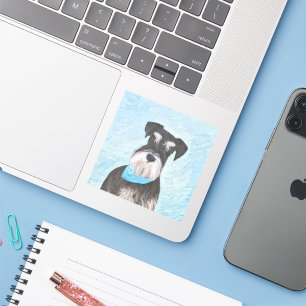 Sticker Schnauzer (Miniature) Peinture - Chien original mi
