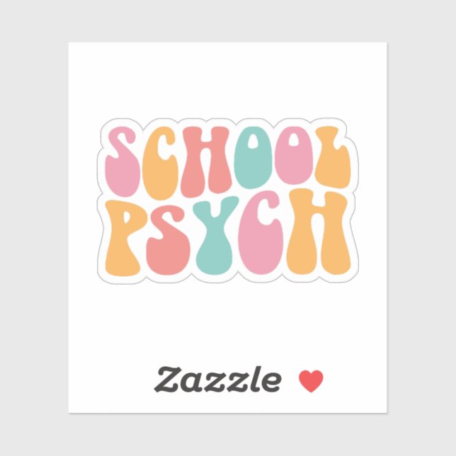 Sticker School Psychologist – School Mental Health (Feuille)