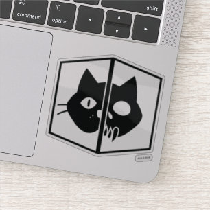 Sticker Schrödinger Cat Graphic