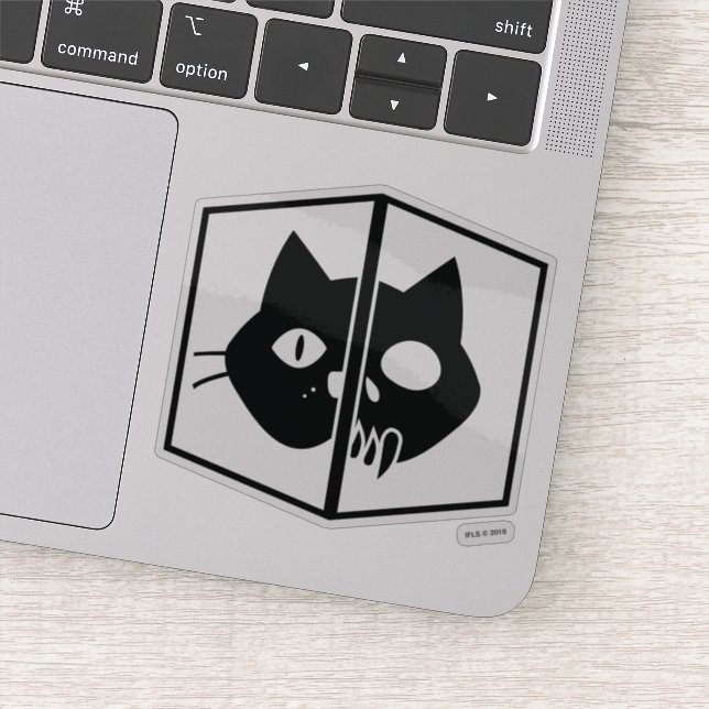 Sticker Schrödinger Cat Graphic (Détail)