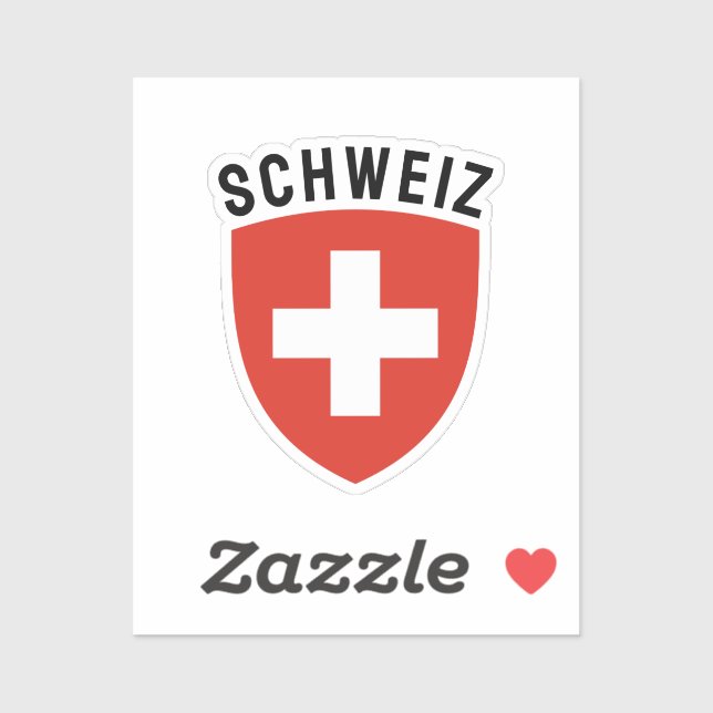 Sticker Schweiz (Suisse germanophone) (Feuille)