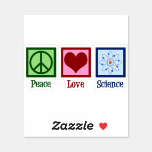 Sticker Science de l'amour pour la paix