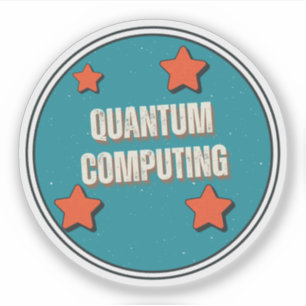 Sticker Science de l'informatique quantique
