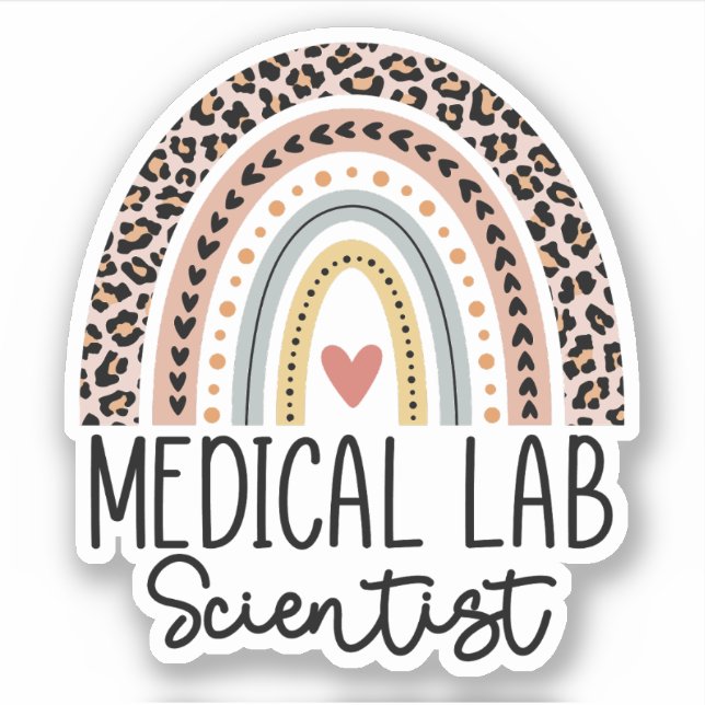 Sticker Scientifique de laboratoire Médicale MLS Rainbow (Devant)