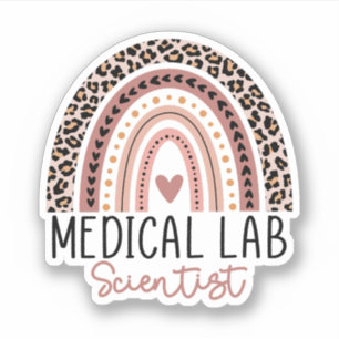 Sticker Scientifique de laboratoire Médicale MLS Rainbow
