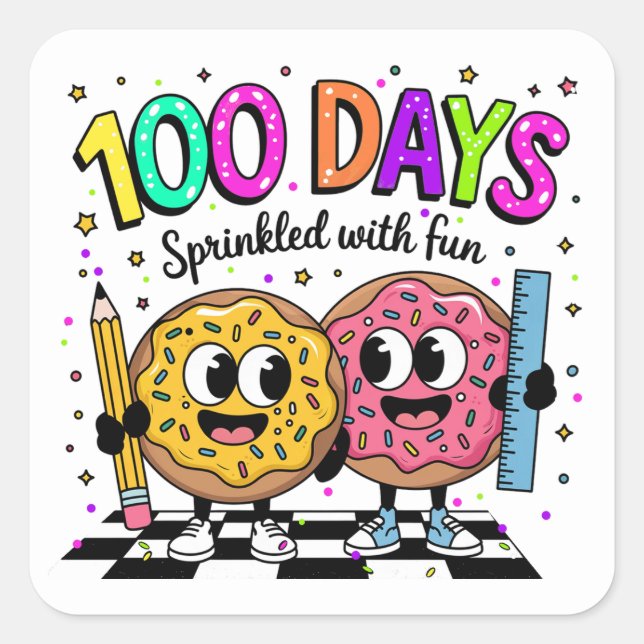 Sticker scolaire du 100e jour (Devant)