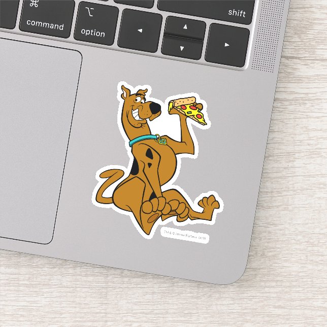 Sticker Scooby Doo Avec Pizza Slice (Détail)
