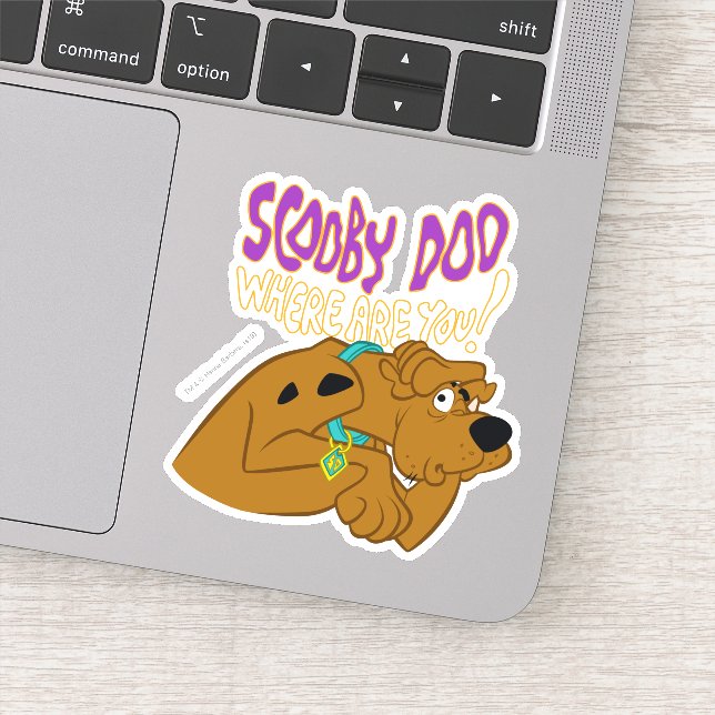 Sticker Scooby-Doo effrayé (Détail)