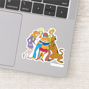 Sticker Scooby-Doo et la bande étudient le livre