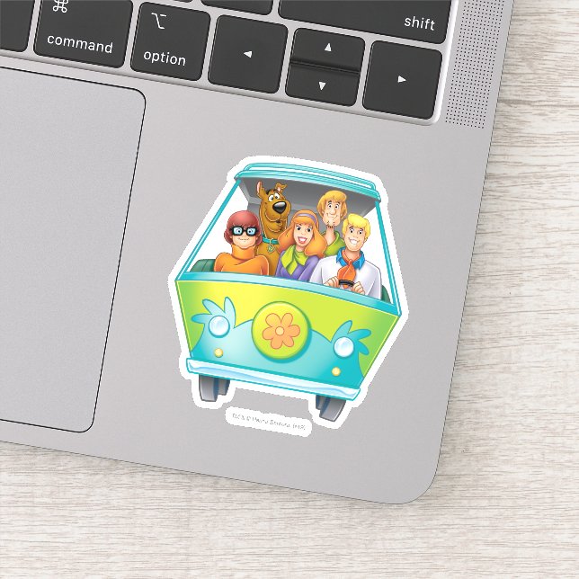 Sticker Scooby-Doo & Gang Mystery Machine Airbrush (Détail)