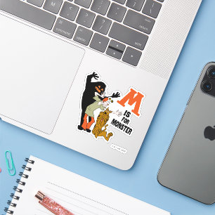 Sticker Scooby-Doo M est pour Monster