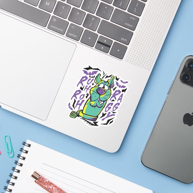 Sticker Scooby-Doo | Ruh Roh Raggy (Ordinateur portable avec iPhone)