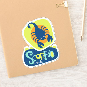 Sticker Scorpio Scorpion Zodiac Contour