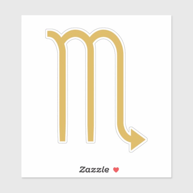 Sticker Scorpio, signe zodiaque (Feuille)