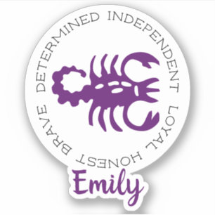 Sticker Scorpio Zodiac Star Signes