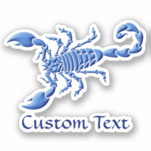 Sticker Scorpion bleu