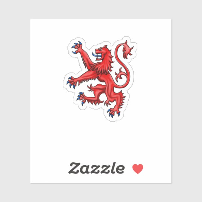 Sticker Scotland Lion Rampant (Feuille)