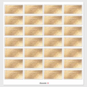 Sticker Script de calligraphie do-it-yourself adresse du c