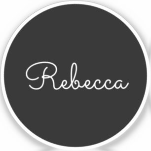 Sticker Script modifiable cool Rétro-moderne Transparent