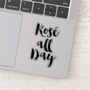 Sticker Script "Rose toute la journée"