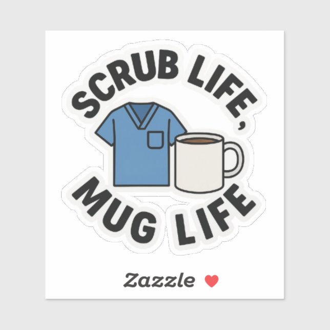 Sticker Scruter Life, Mug Life (Feuille)
