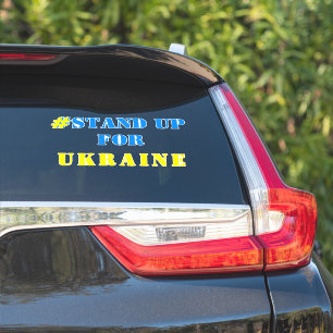 Sticker # Se Débattre Pour L'Ukraine - Liberté - Drapeau U