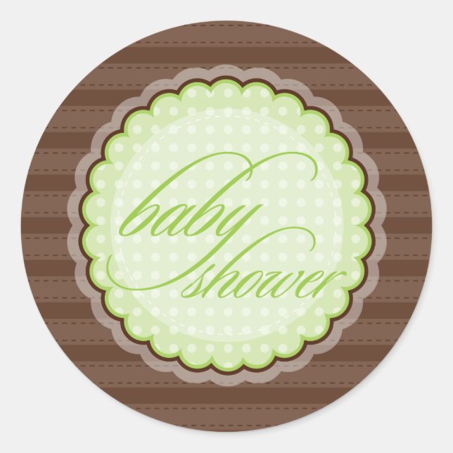 STICKER / SEAL :: baby shower (Devant)