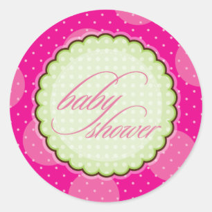 STICKER / SEAL :: baby shower - bright