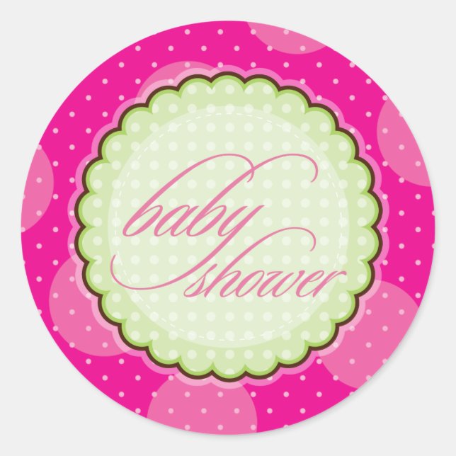 STICKER / SEAL :: baby shower - lumineux (Devant)