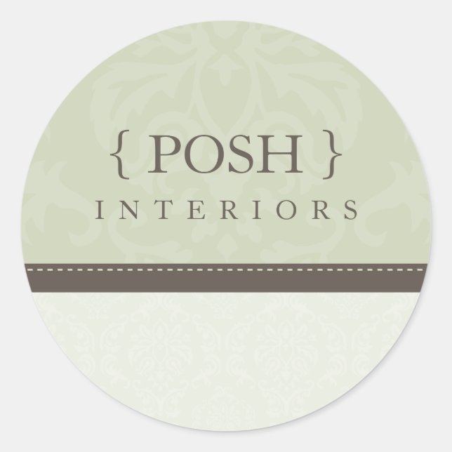 STICKER SEAL :: divinely damask 9B (Front)