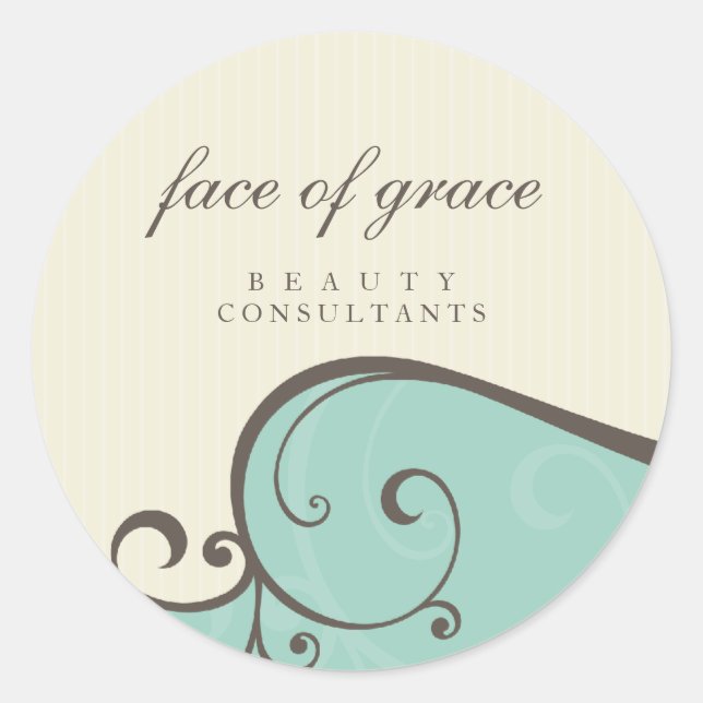 STICKER SEAL :: elegantly delicate 5 (Front)