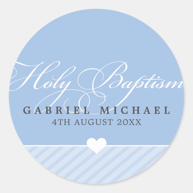 STICKER SEAL - holy baptism :: lovely type 5 (Front)