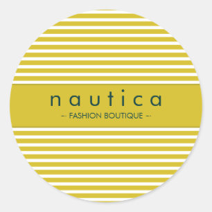 STICKER SEAL :: nautical striped 16