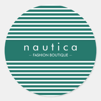STICKER SEAL :: nautical striped 3